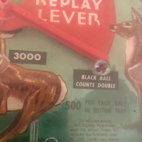 Vtg 1950's Marx THE BIG GAME BAGATELLE" Table Top PINBALL Marble Game - Picture 6 of 7